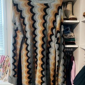 MUMU Zigzag Pattern Sweater